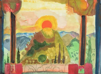 Atardecer sobre Abruzzi, c.1980-89